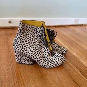 Charlotte Olympia pony hair boots